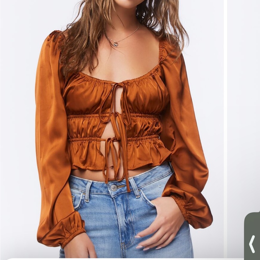 Blouse with bow details